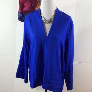 Zara royal blue v neck tunic M